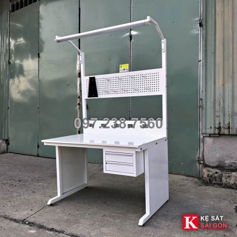 Bàn thao tác 120×60cm nhìn nghiêng bên trái