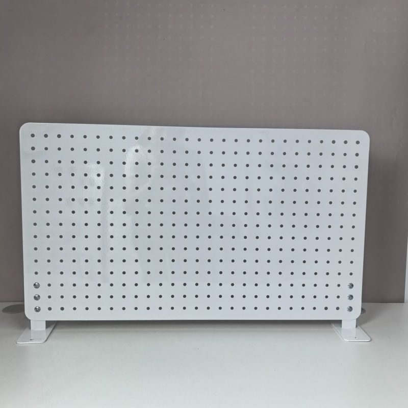 Bảng pegboard 60×35cm trắng với 2 chân đế