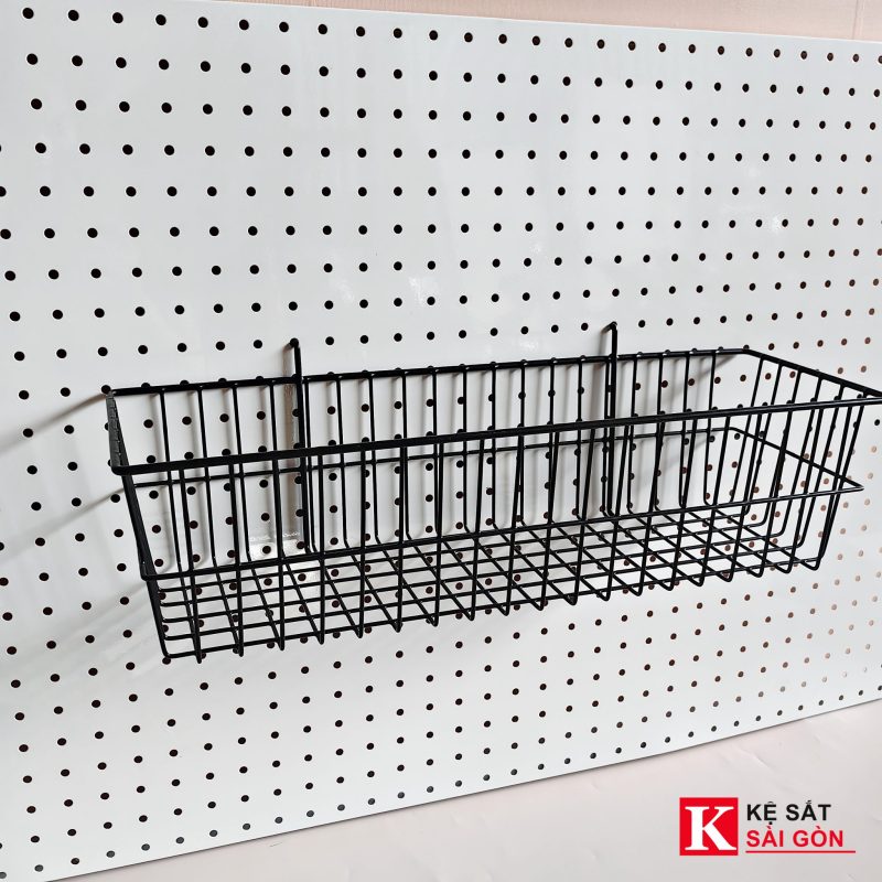 Giỏ cài tôn chữ nhật 50cm gài trên tấm tôn lỗ