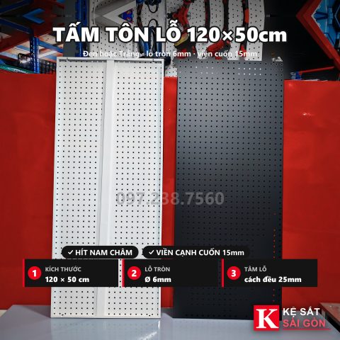 Tấm tôn lỗ 120×50cm