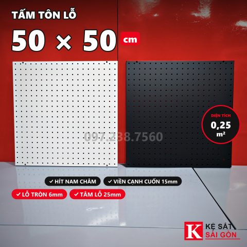 Tấm tôn lỗ 50×50cm