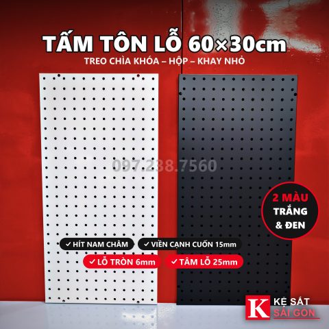 Tấm tôn lỗ 60×30cm