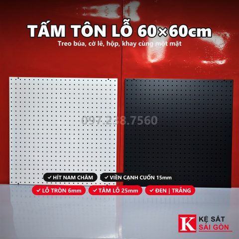 Tấm tôn lỗ 60×60cm