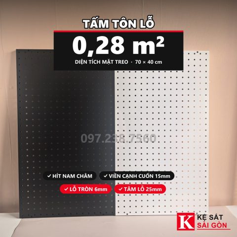 Tấm tôn lỗ 70×40cm