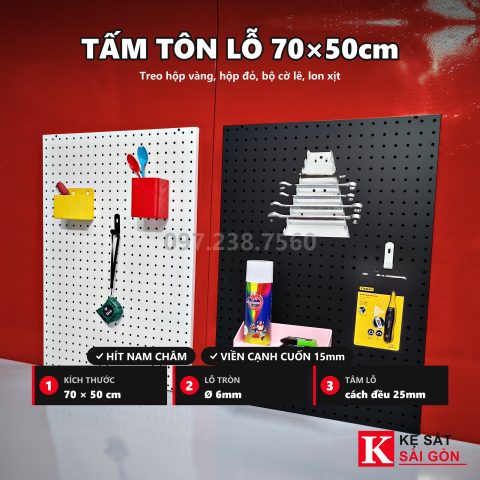 Tấm tôn lỗ 70×50cm
