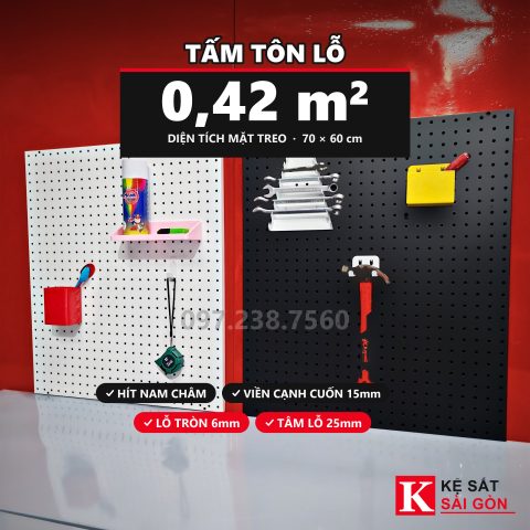Tấm tôn lỗ 70×60cm
