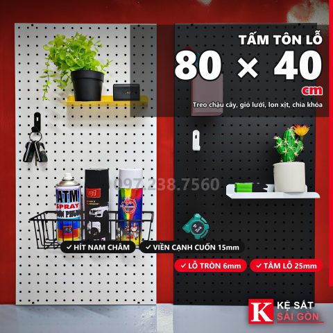 Tấm tôn lỗ 80×40cm