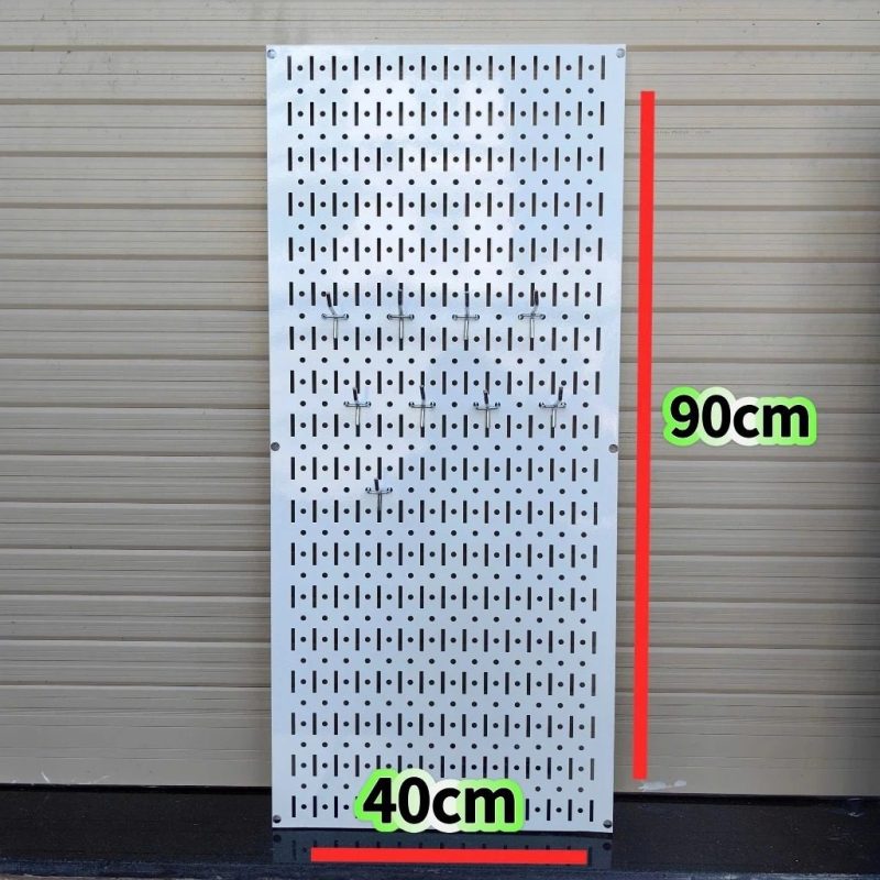 Tấm tôn lỗ dọc lỗ tròn 40x40cm - Trắng — kesatsaigon.com