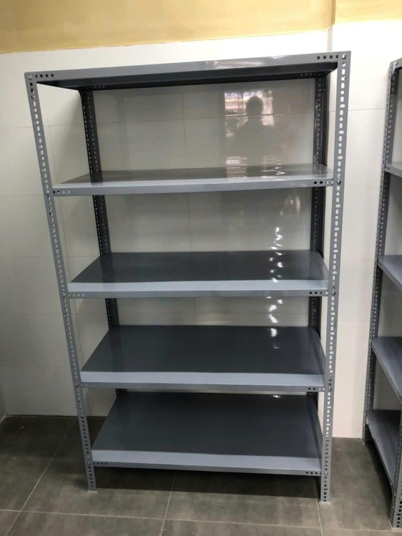 Kệ Sắt - Dài 100cm x Rộng 40cm x Cao 200cm x 3 tầng - 3x5 - Xám