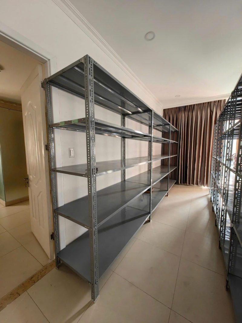 Kệ Sắt - Dài 150cm x Rộng 30cm x Cao 200cm x 4 tầng - 4x4 - Xám