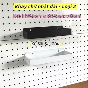 Khay Chữ Nhật Dài Loại 2 - Đen