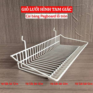 Giỏ Cài Tôn Tam Giác - Trắng