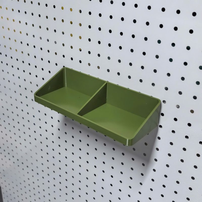 Hộp Nhựa Xéo 2 Ngăn - Xanh Rêu — Ảnh bìa (1/10), Hộp Nhựa Xéo 2 Ngăn - Xanh Rêu