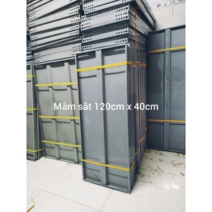 Mâm v lỗ - 100cm x 40cm - Xám