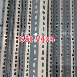 Sắt v lỗ 4x4 - 150cm - Xám