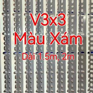 Sắt v lỗ 3x3 - 120cm - Xám