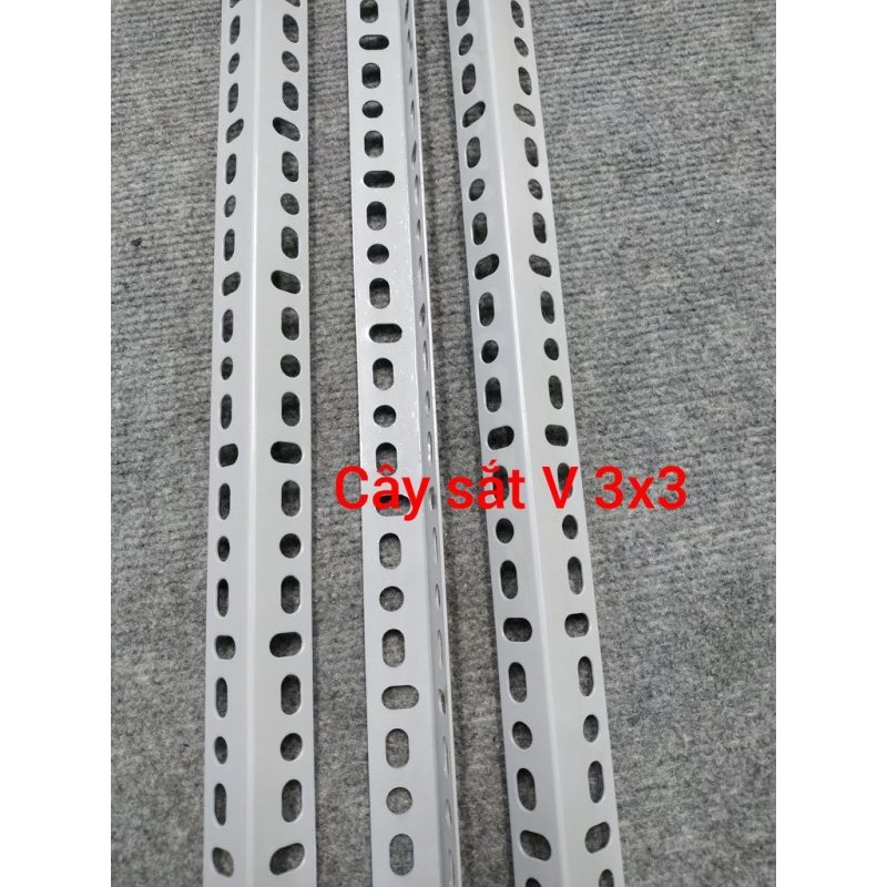 Sắt v lỗ 3x3 - 50cm  - Xám
