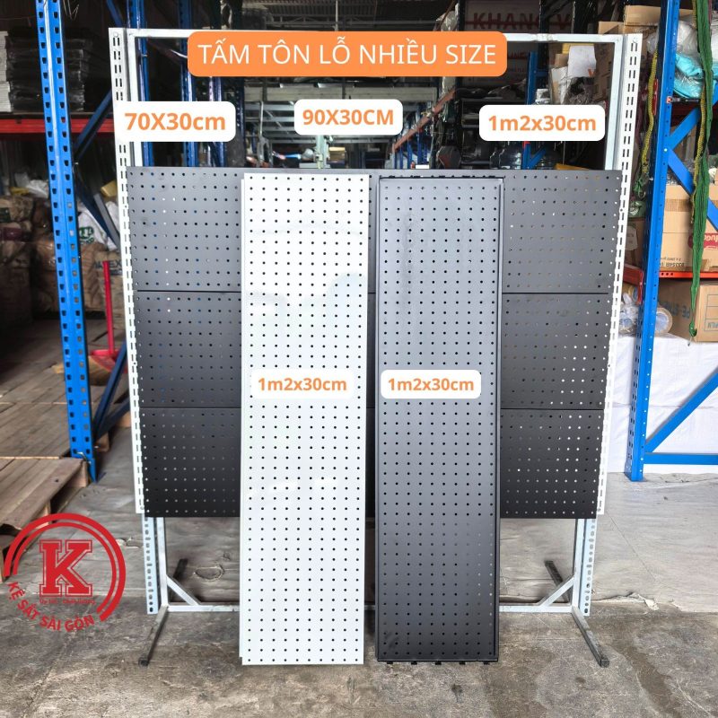 Tấm tôn lỗ gài thanh ray – 120cm x 30cm — kesatsaigon.com