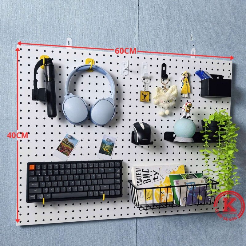 Tấm tôn lỗ 60cm x 40cm - Trắng — kesatsaigon.com