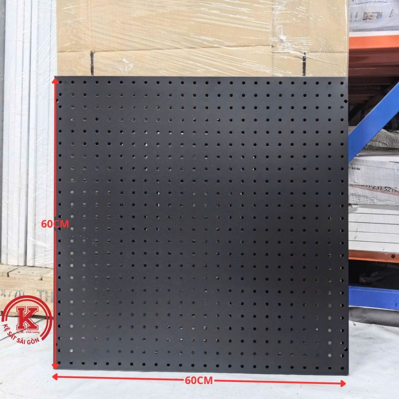 Tấm tôn lỗ 60cm x 60cm - Đen — kesatsaigon.com